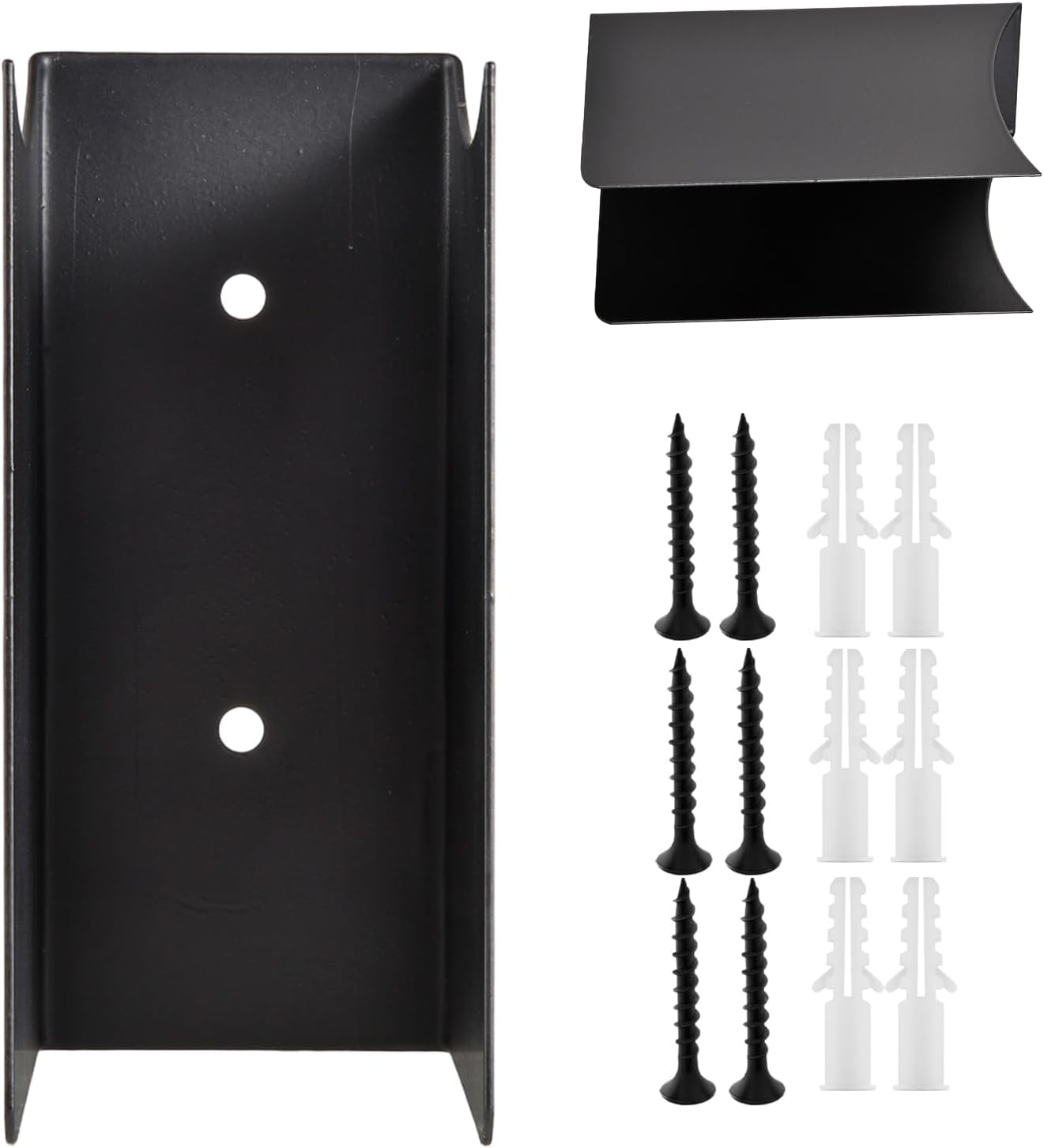 Range-outils de jardin - Lot de 2 en acier, fixation murale antidérapante | Rangement d'atelier et de garage - Pour sous-sol, maison, magasin de bricolage, remise, jardin, pelouse, camping-car, sports