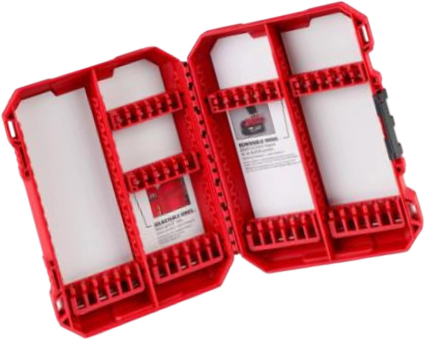 Boîte de rangement ergonomique pour embouts de tournevis avec inserts amovibles