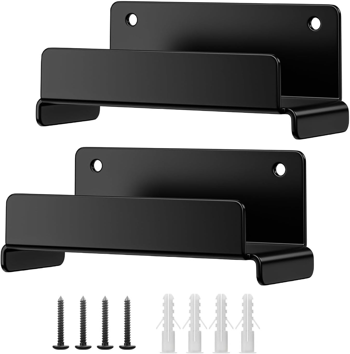 Garage Hanger - Heavy Duty Ladder Wall Hook, Space Saving Steel Organizer with Mounting Screws, Vertical Utility Storage Rack, Ideal for Shed Studio Basement Workplace