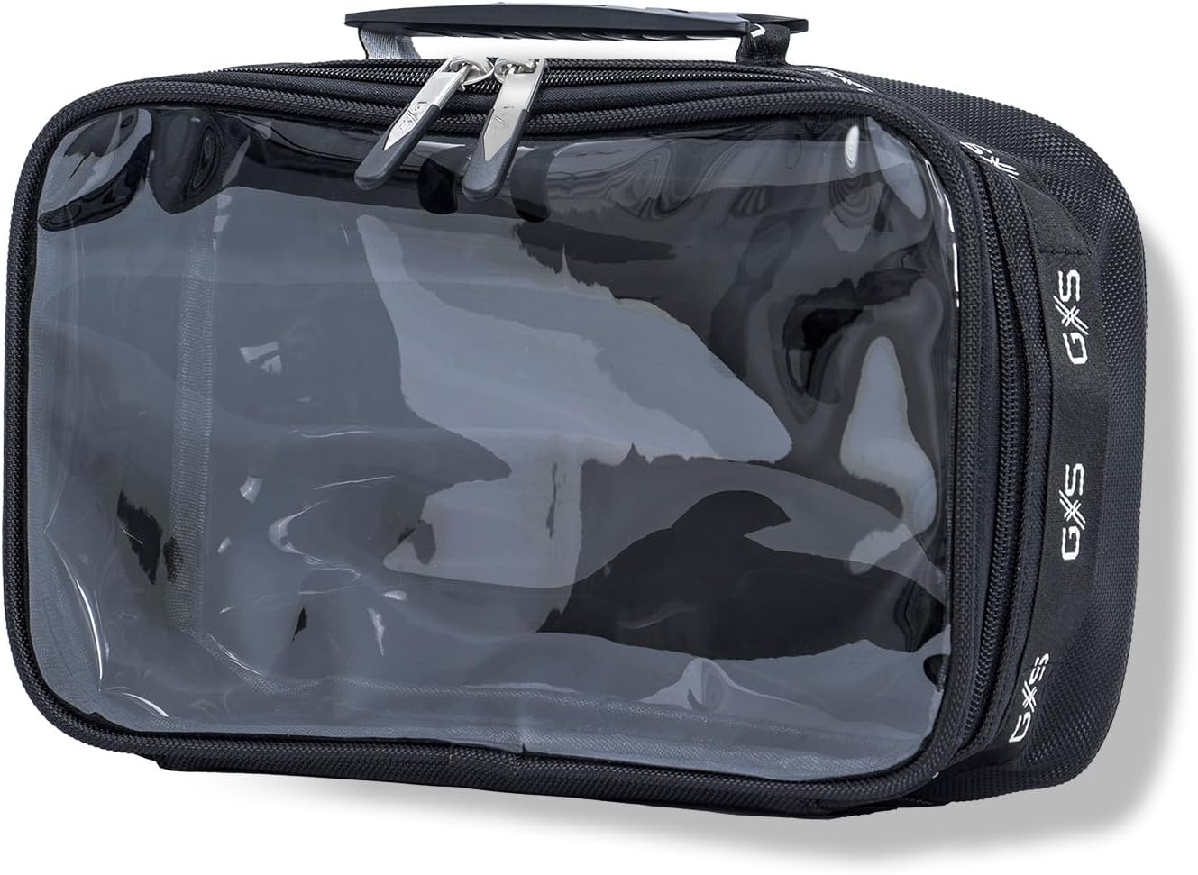 GlamRoller Pouch Sacs Inlay 300 x 175 x 85 mm, Sac à Maquillage recouvert de PVC avec Couvercle Transparent