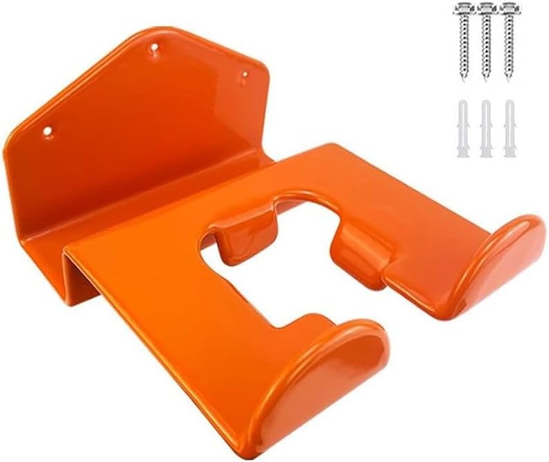 SEIWEI Support de désherbant en métal robuste pour coupe-herbe, taille-haie (orange)