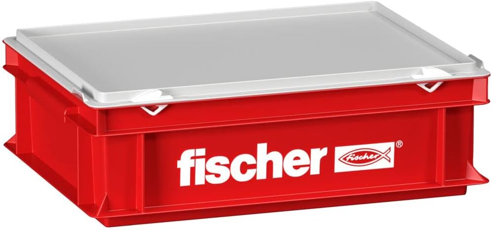 fischer Petite Mallette à Outils Robuste et spacieuse pour Les Artisans Professionnels et Les bricoleurs passionnés, idéale pour Ranger et Organiser Les Outils en Toute sécurité