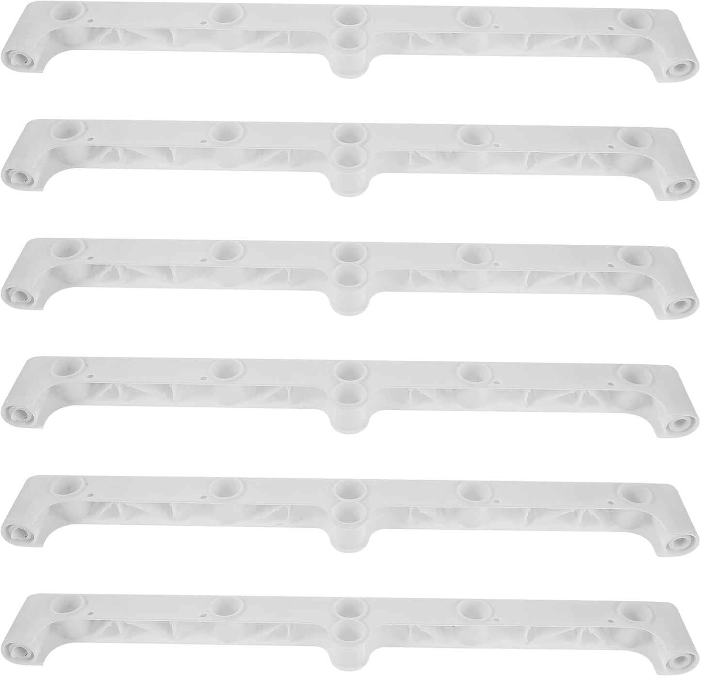 Toyvian Support de Séchoir à Linge en Plastique 6 Pièces Longueur 44 CM Diamètre 19 CM Accessoires pour Penderie Portable Cadre de Rangement Vêtements Buanderie Compacte