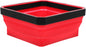 Healeved Bol Magnétique Pliable en Silicone Rouge Plateau Multifonction Portable Aimant Puissant pour Rangement D'outils et Petites Pièces