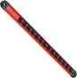 Rail organisateur de douilles portable, plateau magnétique, porte-outils robuste, d'aluminium antidérapant, compact 14 boucles, rangement de clé standard, 40,6 cm