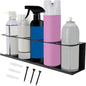 Générique Spray Can Holder, Adhesive Nozzle Wall Rack, 16.5x3.5x4.02 Inches Multi-Layer Compartment Organizer, Caulk Tube Storage Shelf, Compact Tool Rack Design for Garage Home Workshop Bench Use