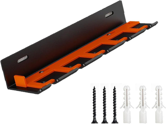 XAGMODSHN Porte-outils pneumatique mural antirouille avec 5 emplacements pour outils d'atelier