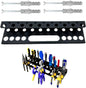 Generisch Support mural pour tournevis, étagère de rangement robuste, présentoir à outils, accessoire de réparation , 40 x 10 x 4,5 cm, système de gestion des outils