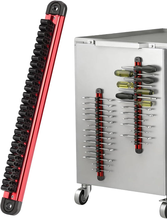 Porte-tournevis magnétique en alu – rangement garage cuisine