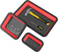 Generisch Magnetic Parts Plateau de rangement 3 pièces, organiseur d'outils pliable, design compact empilable, séparateur de et de vis, base magnétique solide pour garage, atelier, réparation