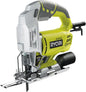 RYOBI - Scie Sauteuse 500W RJS750-G – Mouvement Pendulaire, Soufflerie Active, Changement Lame Sans Outil – Découpe Bois et Métaux