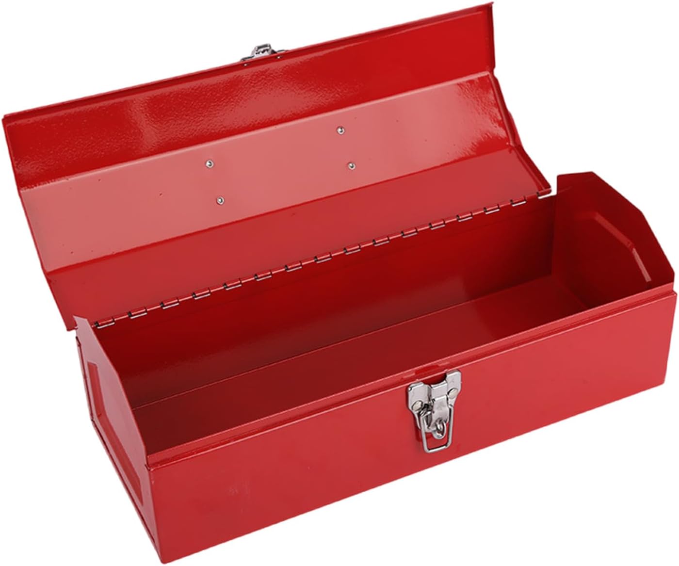 Boîte à outils robuste rouge - poignée métal portable