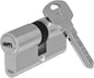 Yale Cylindre de Serrure Débrayable 30x40 mm, 6 Goupilles - Porte Extérieure, Porte Intérieure, Porte d'Entrée - YC1000+ - 4 Clés réversibles, nickelé