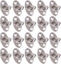 Ciieeo Crochet à Anneau Fixe en Acier Inoxydable 20pcs, Robuste et Multifonctionnel, Support de Charge Élevé pour Organisation et Gain de Place, Style Simple et Généreux