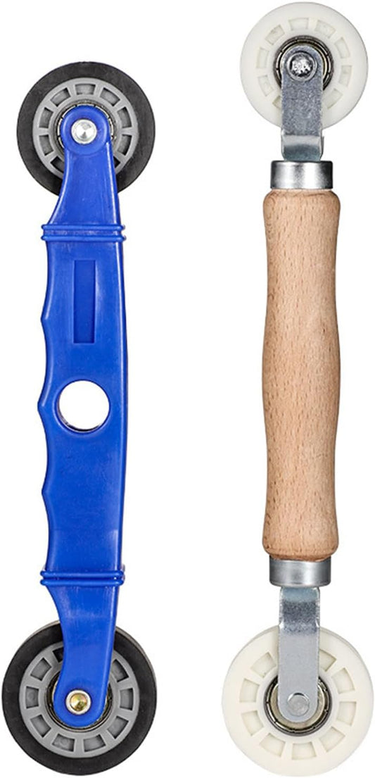 Kit de réparation d'écran de fenêtre - Rouleau cannelé - Outil de réparation de bandes LED - Outil de fixation à double tête - Poulie de pression professionnelle