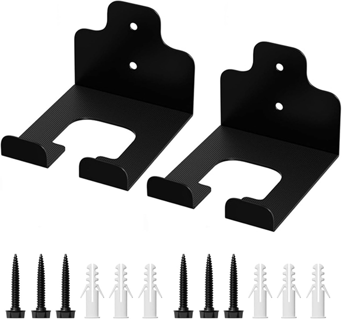 Lot de 2 supports muraux pour outils de jardin et de sport - Pour économiser de l'espace - Antirouille
