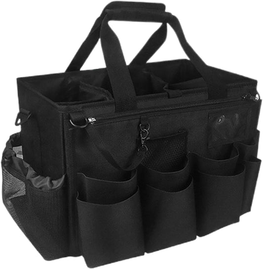 Générique Sac De Ménage,Sac Plébiable pour Ménage - Porte-Outils Mesh Respirant Imperméable Avec Poignée Bretelle Pour Chiffons Époussetage Cuisine
