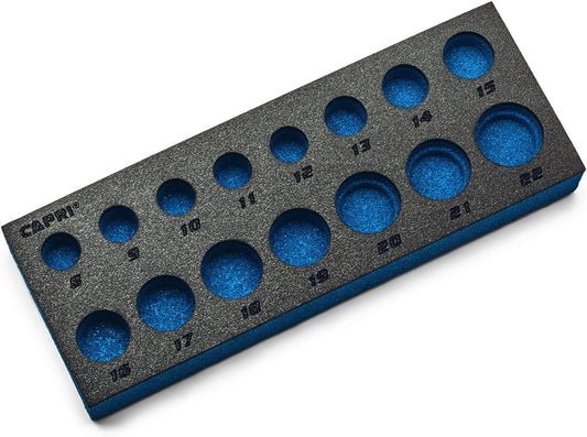 Capri Tools Plateau de mécanicien pour douilles 3/8" - Métrique