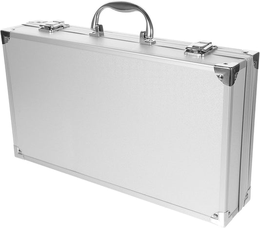 YARNOW Mallette Rigide en Alliage D'aluminium Blanche Grosse Capacité, Légère et Facile à Transporter, pour Outils et Usage Extérieur