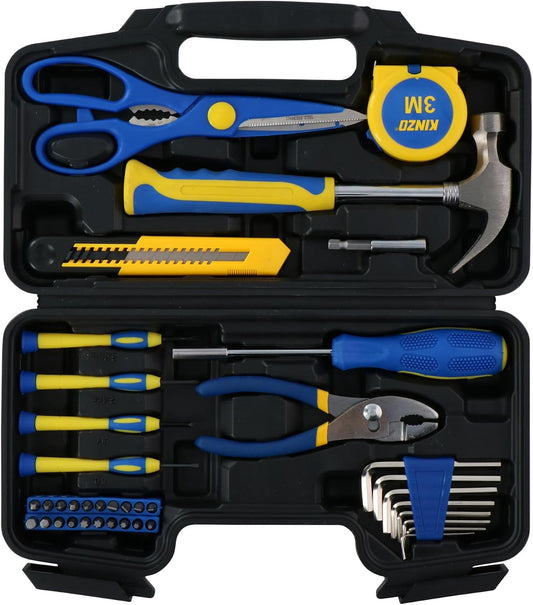 Kinzo Caisse à outils 39 pièces - Kit de bricolage maison