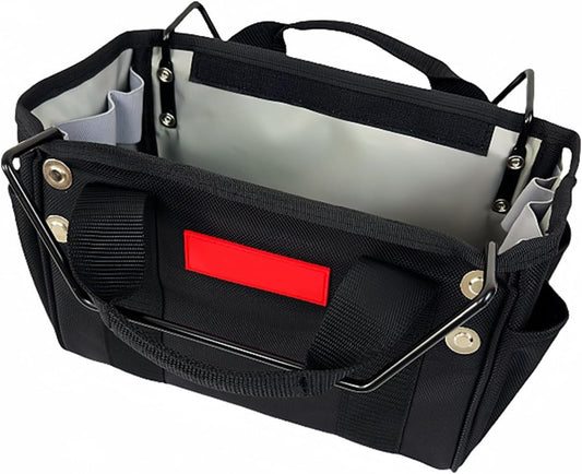 Sac de transport télescopique multifonction avec plusieurs compartiments à outils en nylon pour ranger les outils