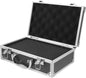 Angoily Petite Boîte à Outils en Alliage D'aluminium Noir, Mallette de Transport Résistante Grand Espace de Rangement, pour Usage Professionnel ou Domestique