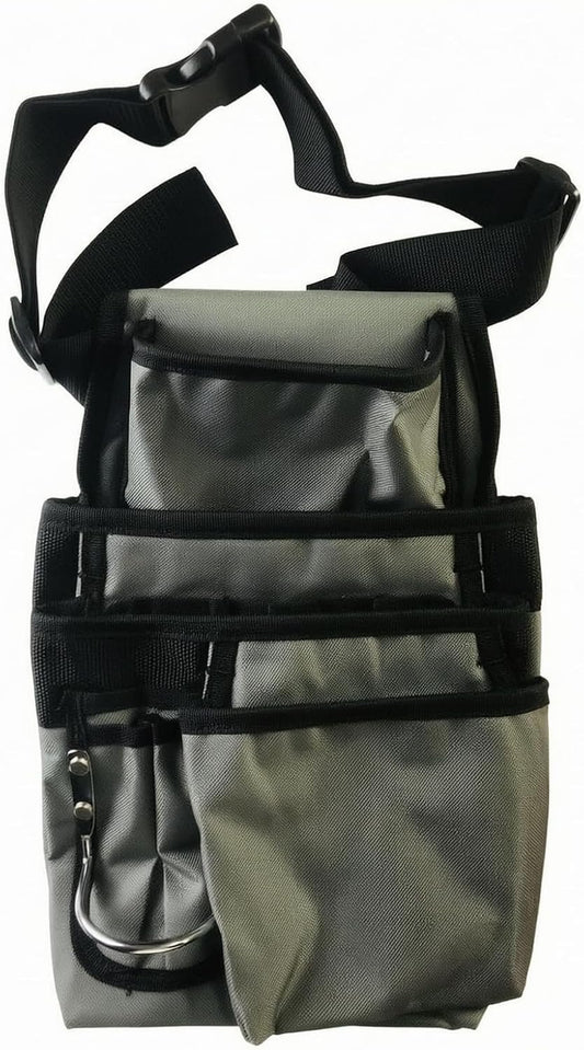 Porte-Outils Industriel Sac à Outils avec Bandoulière Poches Externes Variées Structure Robuste Toile Adapté à l'Ingénieur Bureau et Chantier