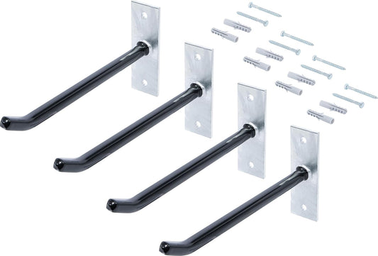 BGS Diy 88304 | Jeu de crochets muraux pour jantes | 250 mm | 4 pcs.